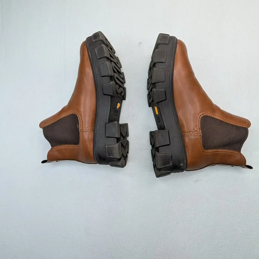 Circus by Sam Edelman Tan Chelsea Lug Sole Boots Size 10